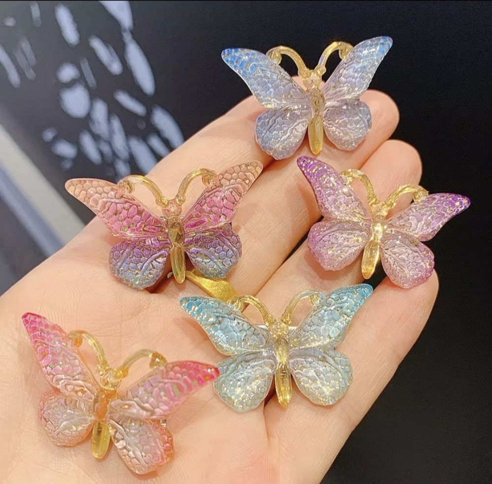 Затискач "Метелик" маленький Фіолетовий Сміла - фото 5