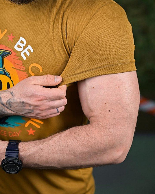 Тактична потовідвідна футболка Don't worry coyot ПП7615 Одеса - фото 4