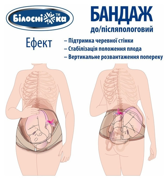 Бандаж до/післяпологовий універсальний №202 розмір 3 Білосніжка Бежевий Кривий Ріг - фото 4