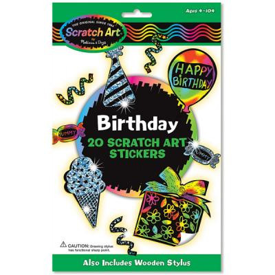 Набор для творчества Melissa&Doug Набор наклеек-царапок День рождения (MD5828) Винница - изображение 1