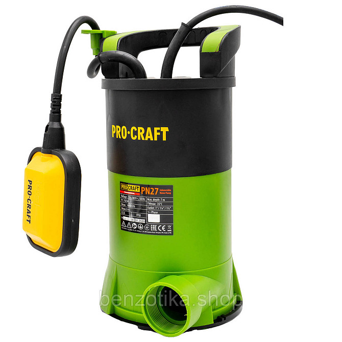 Дренажно-фекальний насос Procraft PN27 Київ - фото 4