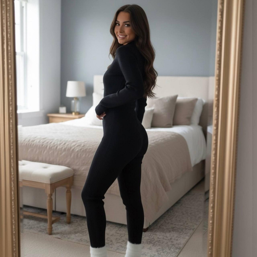 Стильный женский утепленный комбинезон рубчик Одесса - изображение 4