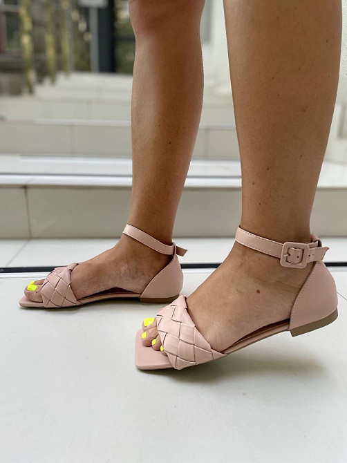 Meideli Босоніжки жіночі пудрові MEIDELI E839-33 літні, еко-шкіра/ Модні босоніжки на плоскій п Коломыя - изображение 6