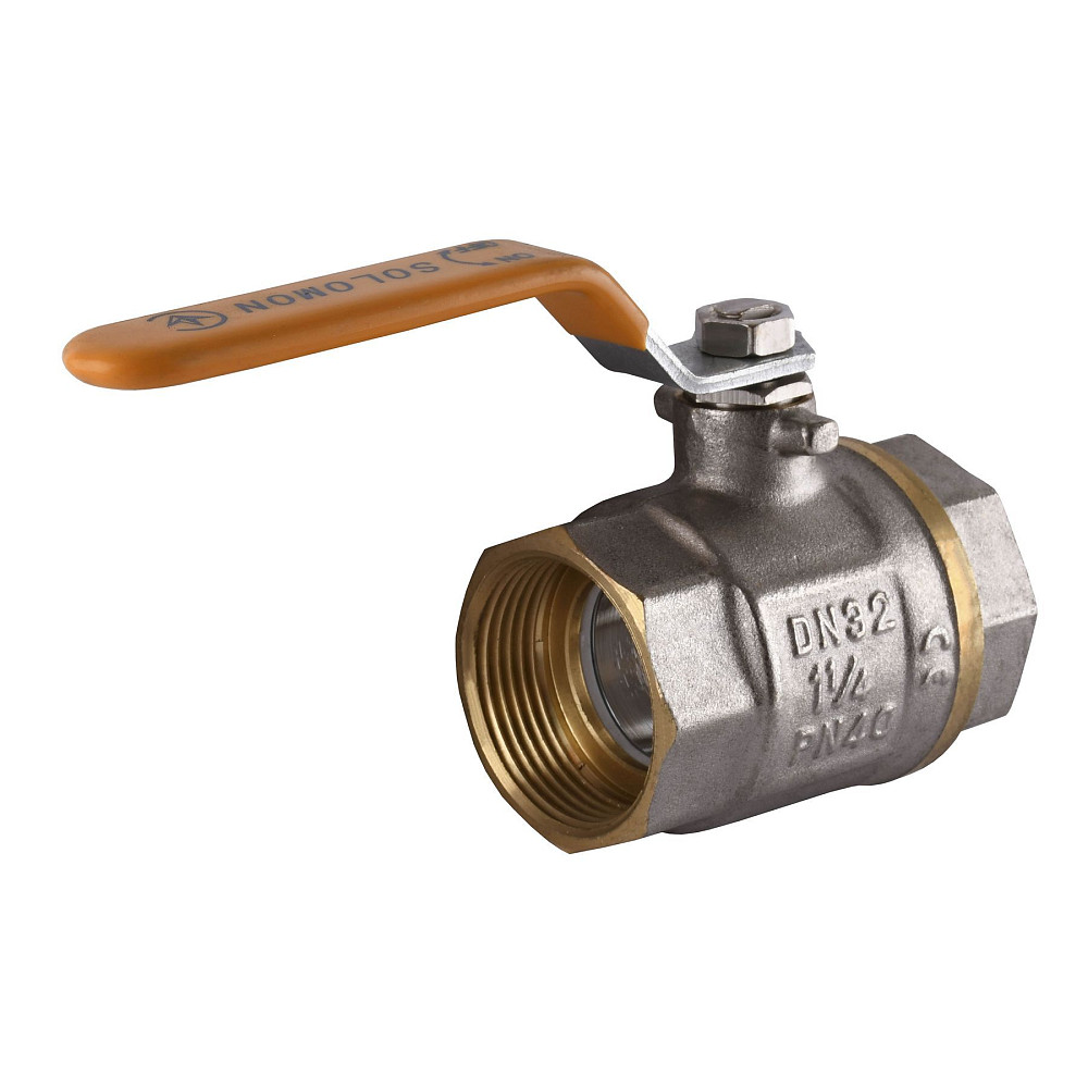 Кран кульовий прямий SOLOMON 1 1/4″ ВВ ЖР PN40 В1001 Тернопіль - фото 1