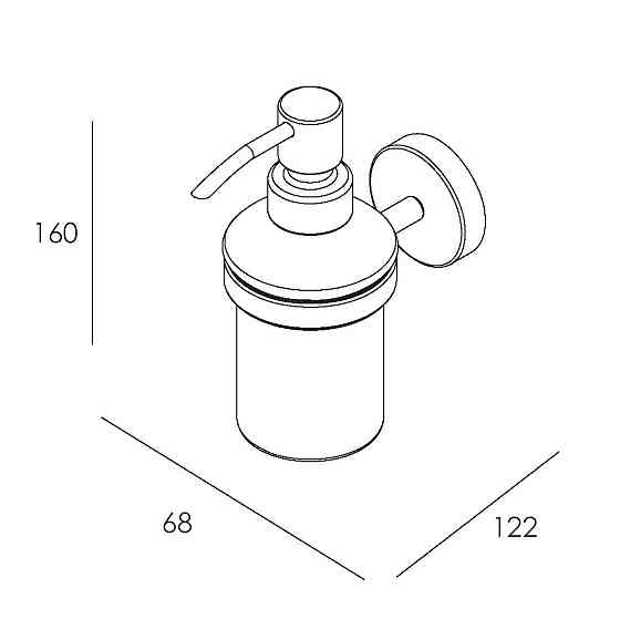 Дозатор для рідкого мила IMPRESE SKALA хром Київ