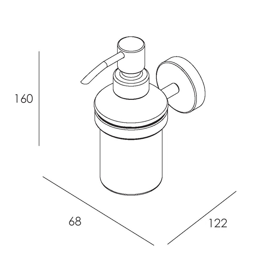 Дозатор для рідкого мила IMPRESE SKALA хром Київ - фото 2