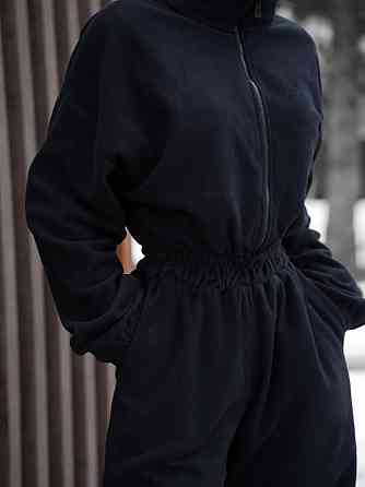 Женский теплый повседневный комбинезон из флиса Темно-синий, 42/46 Одесса