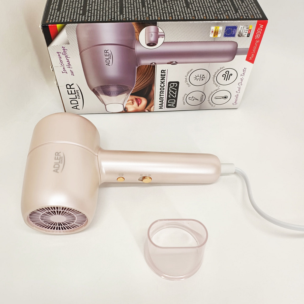 Фен для волос с холодным обдувом Adler, Фен с холодным и теплым режимами Электрофен насадками MO-22 Львов - изображение 6