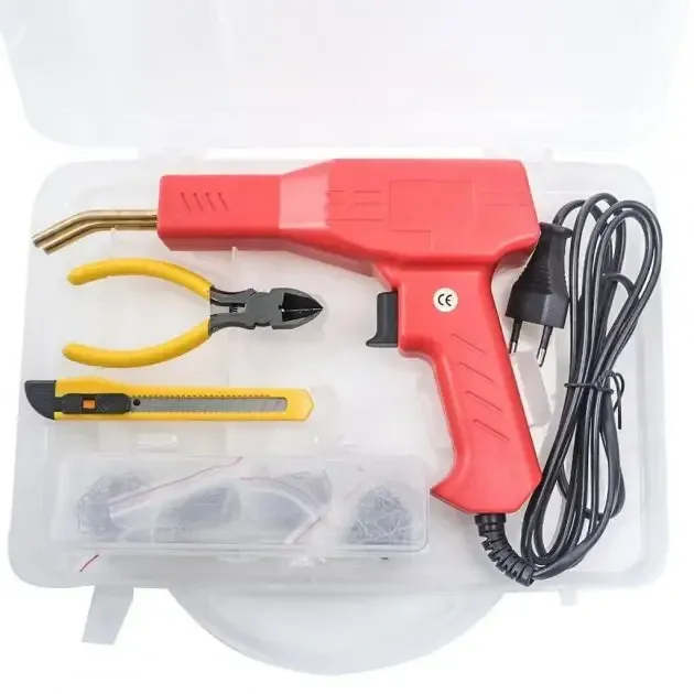 Степлер паяльник для ремонта и пайки пластика 220В с насадками и скобами для кузова, бампера, пластика Одесса - изображение 4