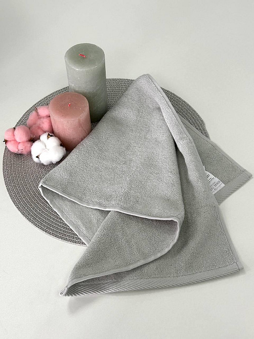 Махровое полотенце Ideal Textile Pastel 50х90 см 500 г/м2 (56861097) Сірий Черновцы - изображение 4