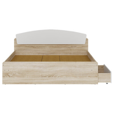 Двуспальная кровать Эверест Астория с двумя ящиками 160х200 см Дуб сонома/Белый (DTM-073876) Львов - изображение 3