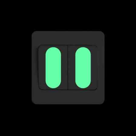 Набір люмінесцентних наклейок на вимикач 10 штук салатовий Київ