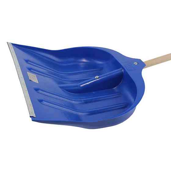 Grad Лопата для снега/зерна пластиковая с оцинкованной планкой Strong 490×495мм с деревянным че Коломия