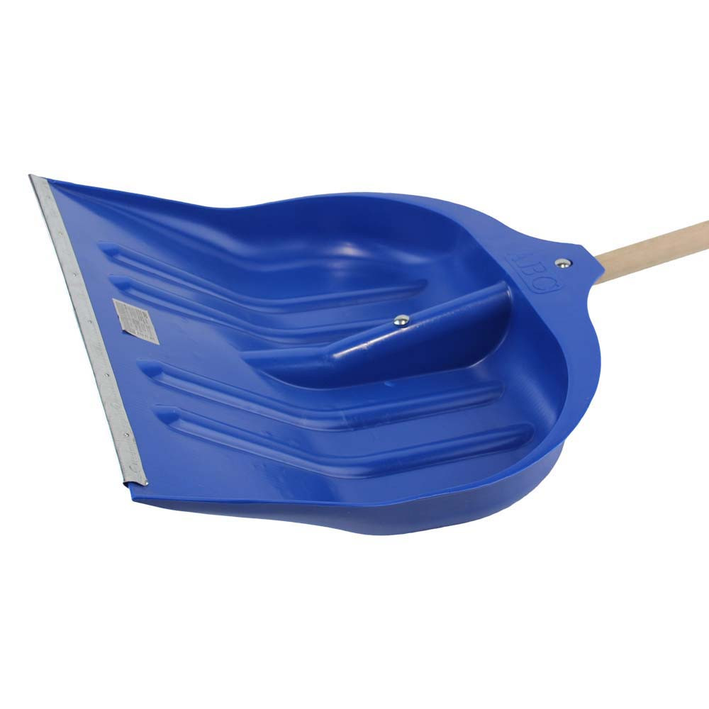 Grad Лопата для снега/зерна пластиковая с оцинкованной планкой Strong 490×495мм с деревянным че Коломия - фото 4