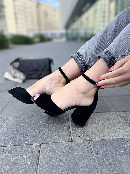 ARLEN Босоніжки жіночі ARLEN Бос-К-01 чорні (літо, замша натуральна) (3749) Коломыя - изображение 8