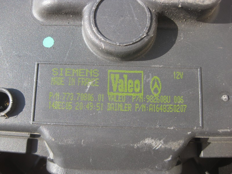 Mercedes-Benz  A1648350207 Вентилятор - двигун пічки Англія GL X164 ML W164 R-Class W251 Одесса - изображение 8