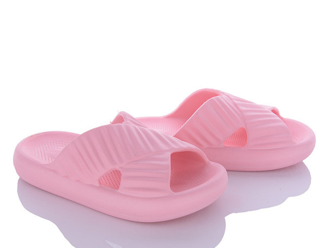 Жіночі шльопанці пінка foam рожеві Київ - фото 2