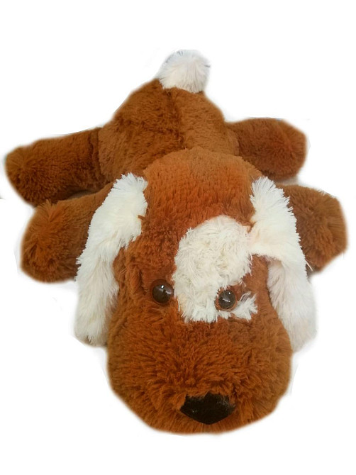 Собачка Алина Шарик 55 см коричнево-белая Киев - изображение 1