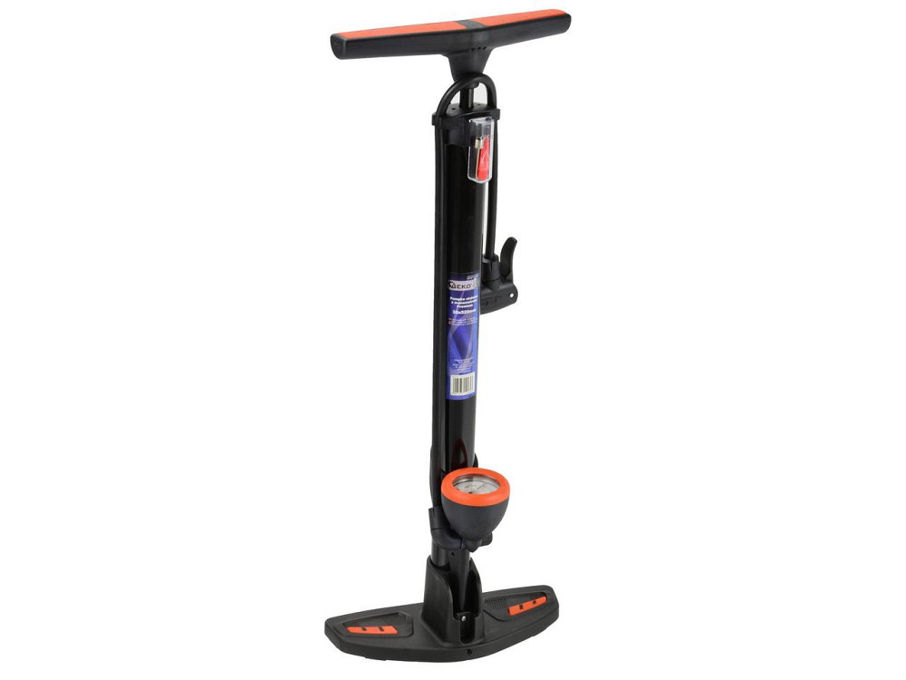 Насос ручний велосипеда "GeKo" premium з манометром 38х520 мм Київ - фото 1