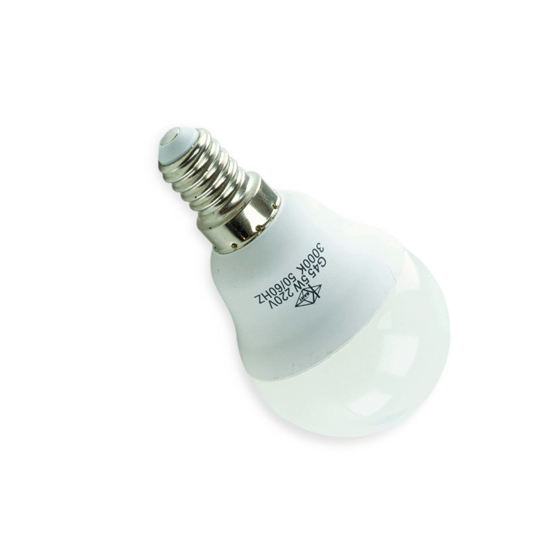 Лампа 220V E14 5W G45 3000K теплый белый светодиодная Мукачево - изображение 1