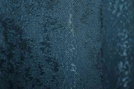 Шторна тканина льон мармур, колекція "Pavliani" колір синій 1365ш Київ