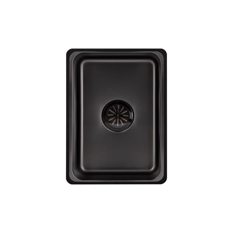 Мийка для кухні інтегрована Lidz Handmade H6845HB Decor Black PVD Honeycomb 3,0/1,0 мм LDH6845HDECBLM49445 чорна Київ - фото 9