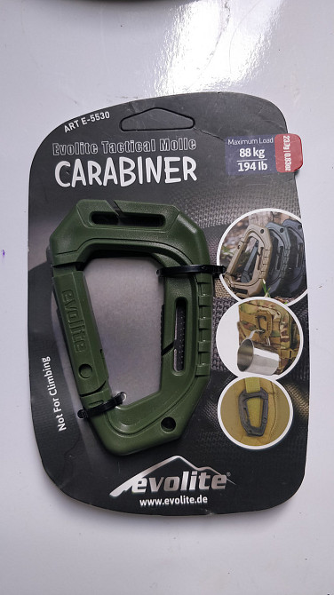 Карабин тактический tac-link 80 кг для системы молли для военной экипировки и туристов Одесса - изображение 13