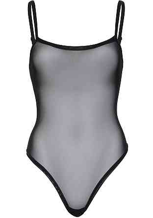 Еротичне боді Leg Avenue Cami bodysuit with thong Black M/L, на бретелях Sex Aura Київ