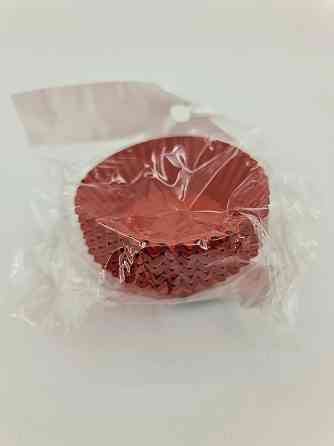 Тартолетка для чізкейк "Кругла червона"D40 H21 (100шт)/5/ (1 уп.) Харків