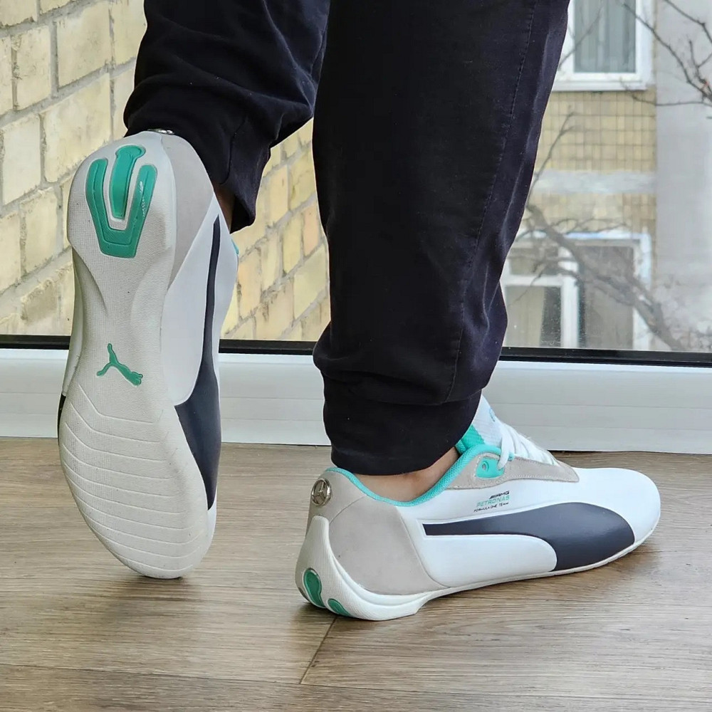 Кросівки Puma for AMG Білі Чоловічі Пума (розміри: 41,42,43,44,45) Відео Огляд Дніпро - фото 4