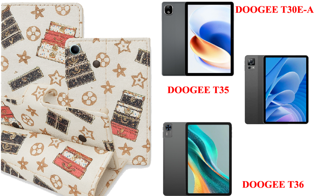 Книга-трансформер для планшета DOOGEE T30E-A, T35, T36, цвет Black Lyi White Киев - изображение 1