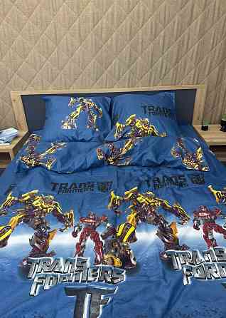 Комплект детского постельного белья Фланель, Koloco Полуторный 150х210 с разноцветным принтом (88-064) Киев