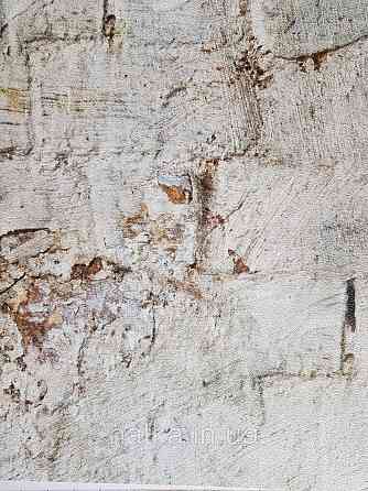 Шпалери вінілові Grandeco One roll one motif 1.59x2.8 панно мурал 3д лофт стіна під цеглу коричневий бежевий Київ