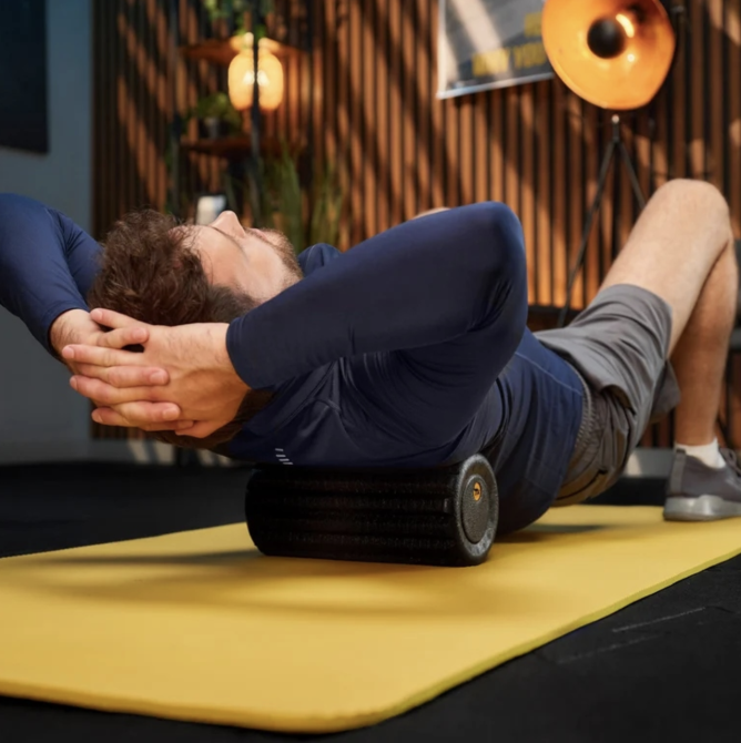 Роллер масажер ребристий Trex Sport TX-030EPR EPP 30см чорний Киев - изображение 10