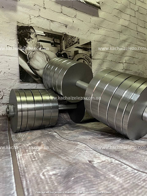 Гантели наборные 2 по 54 кг Гантели, гири, штанги и диски металлические без покрытия Киев - изображение 8