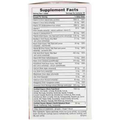 Мультивітамін Natures Plus Органічні Щоденні Мультівітаміни для Жінок, Sour (NAP-30747) Вінниця