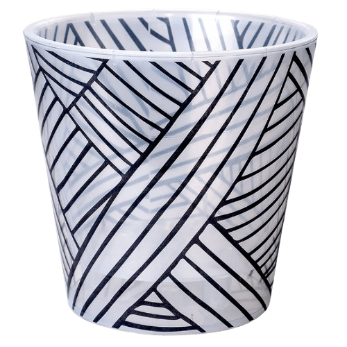 Вазон Деко зі вставкою 16*15,5мм прозорий Етно Алеана Житомир - фото 1