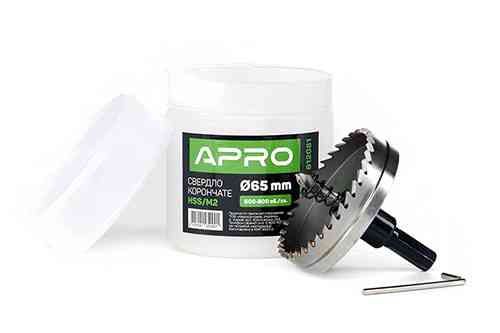 Свердло корончасте HSS/М2 Ø 65 мм APRO Рівне