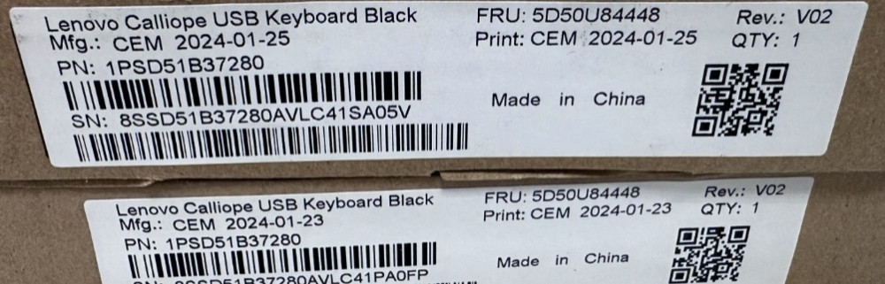 Клавіатура Lenovo Calliope Gen2 USB Slim. Харків - фото 1