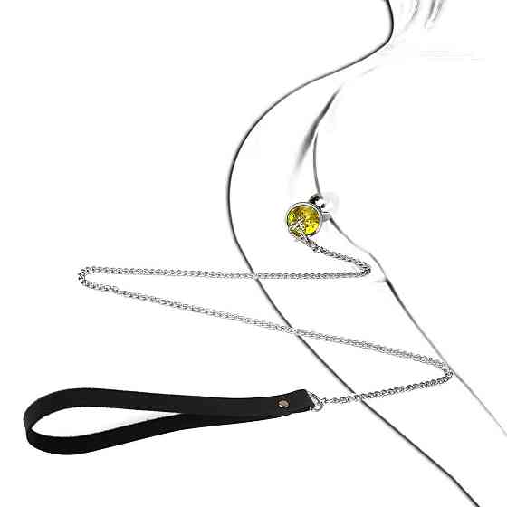 Металева анальна пробка Art of Sex Metal Anal Plug with Leash size S з повідцем Sex Aura Київ