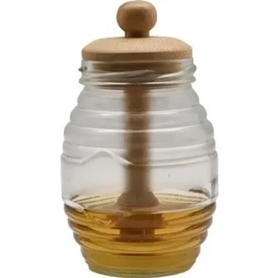 Банка для меду Ardesto Медовниця Midori 500 мл, бамбук, скло (AR0922) Вінниця