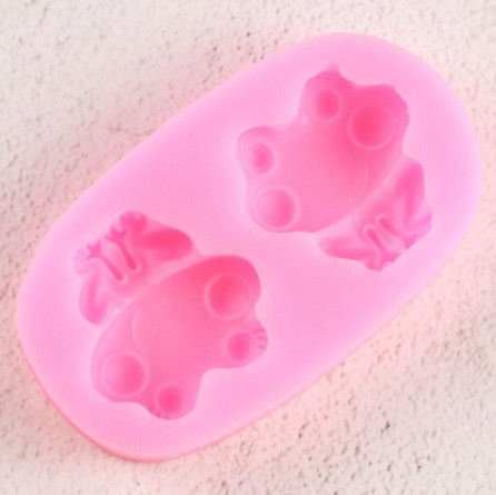 Молд силиконовый Лягушка 62 на 36 мм розовый Киев - изображение 3
