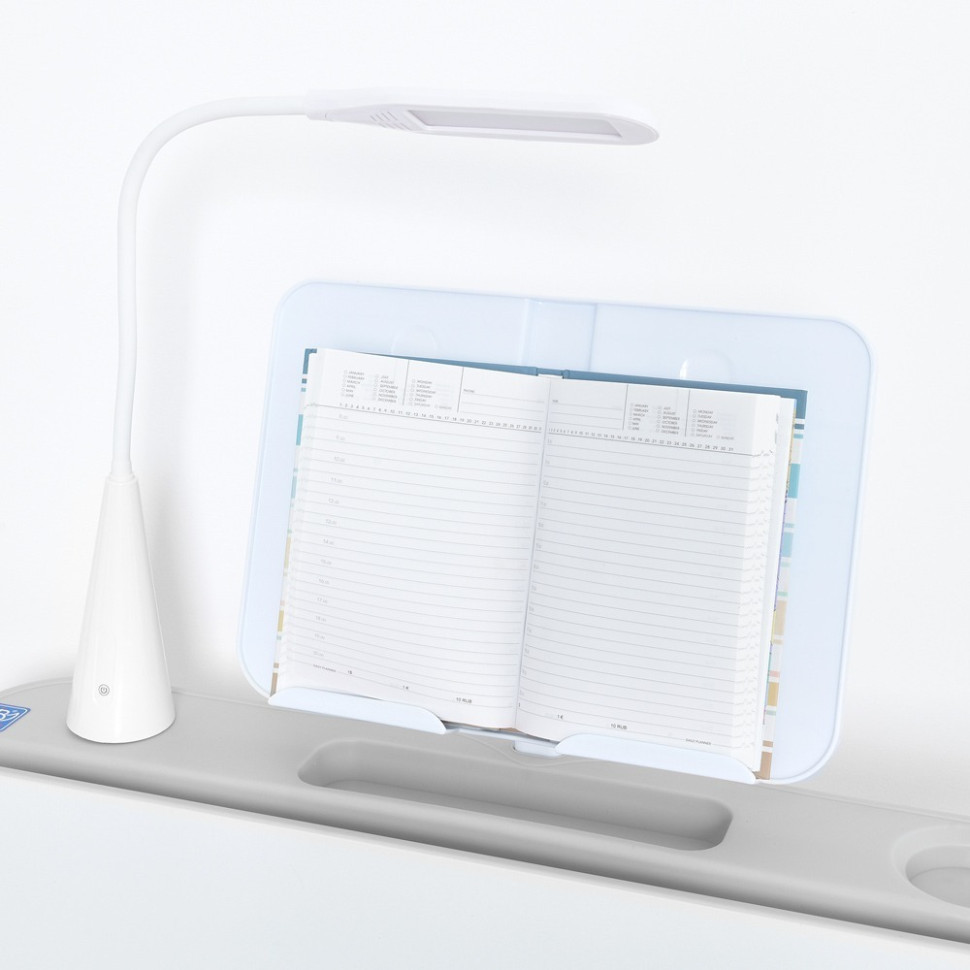 Парта M 5068-11 подставка для книги, лампа, серый Винница - изображение 5