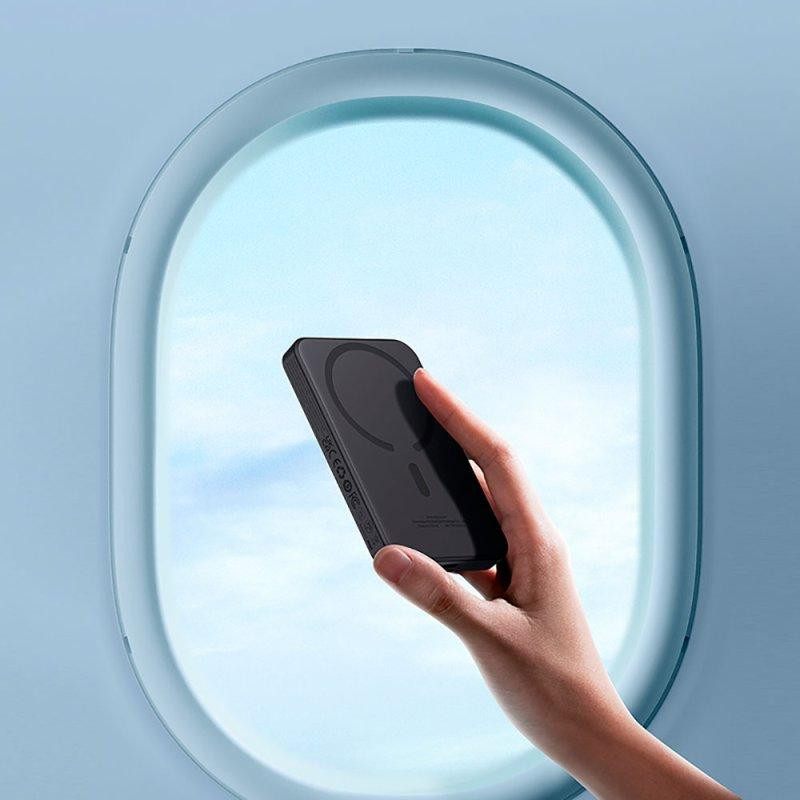 Павербанк 5000 mAh Baseus Mini 20W P10022107113 быстрая зарядка магнитная беспроводная зарядка power bank повербанк Одесса - изображение 8