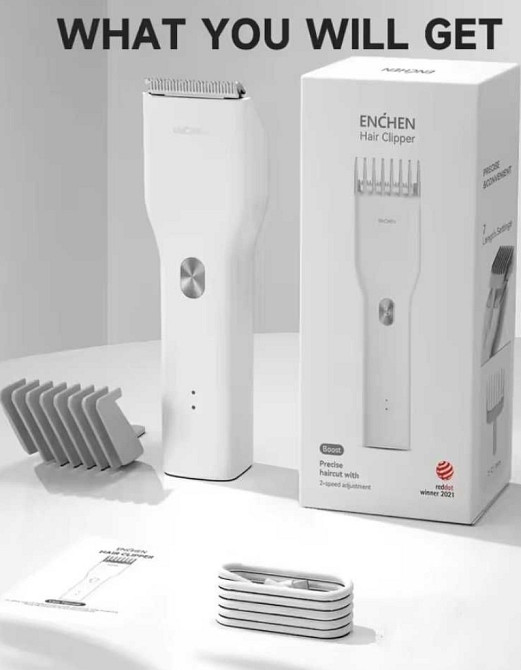 Безпроводная триммер машинка для стрижки Xiaomi Enchen. Киев - изображение 1