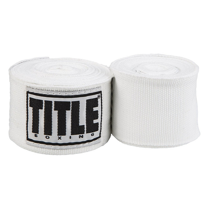 Бинти для боксу TITLE Boxing Select 180" Semi Elastic Mexican White (4.5м.) Каменское - изображение 1