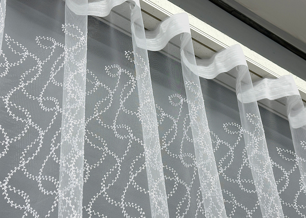 Тюль фатин с вышивкой Цвет белый 1577т Киев - изображение 6