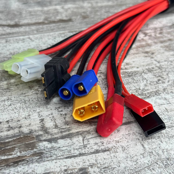 Универсальный кабель-переходник XT60 8в1 для зарядных устройств и аккумуляторов Киев