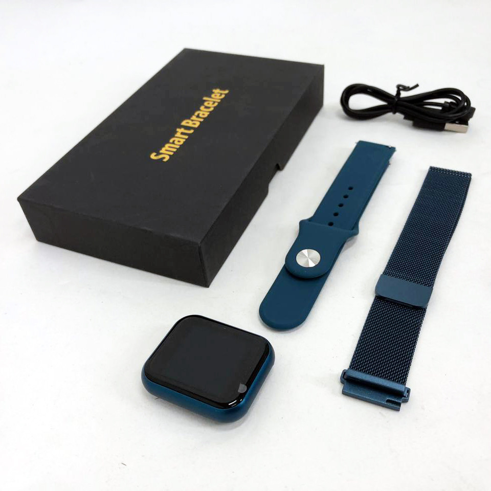 Smart Watch T80S, два браслети, температура тіла, тиск, оксиметр. Колір: синій LI-33 Львів - фото 9