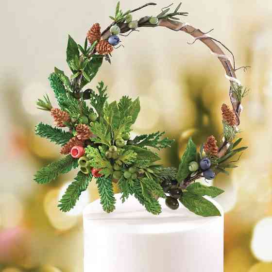 Молд новогодний шишки 14 см серый Киев